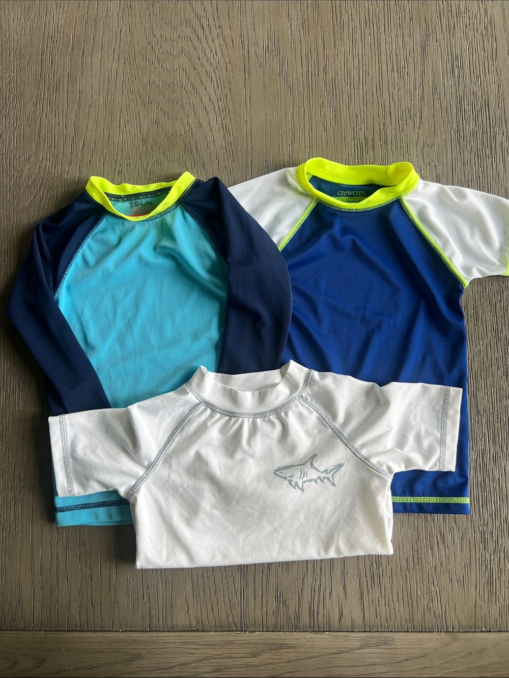 Crewcuts Boys' Lot of 3 Rashguard Swim Shirts 2T